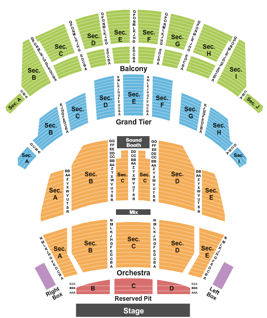 Altria Theater Dirty Dancing Seating Chart